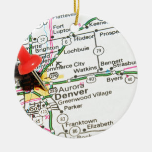 Denver Colorado Julgransprydnad Keramik