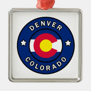Denver Colorado Julgransprydnad Metall