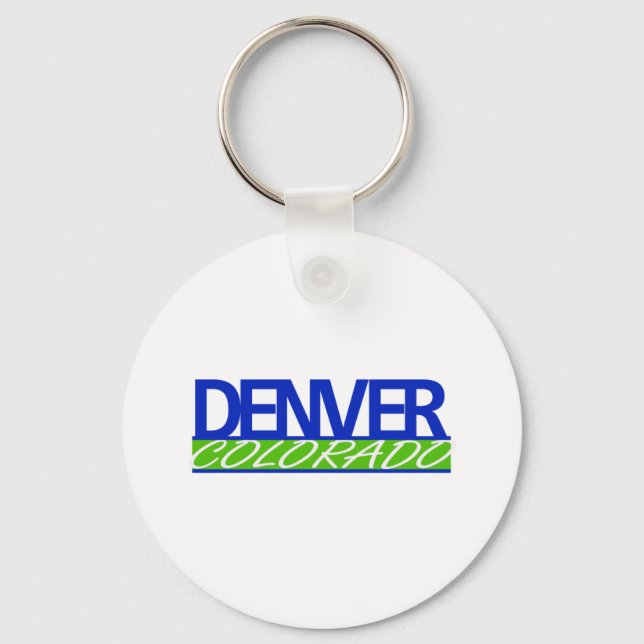 Denver Colorado Keychain Nyckelring (Framsida)