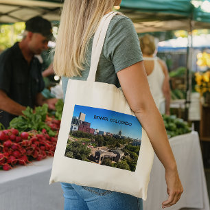 Denver Colorado Landskapsfoto Anpassa Tygkasse