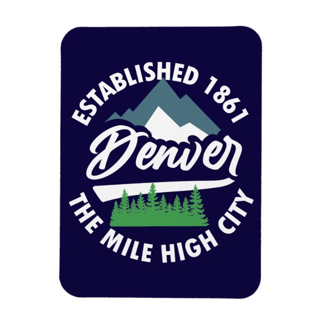 Denver,Colorado Magnet (Vertikal)