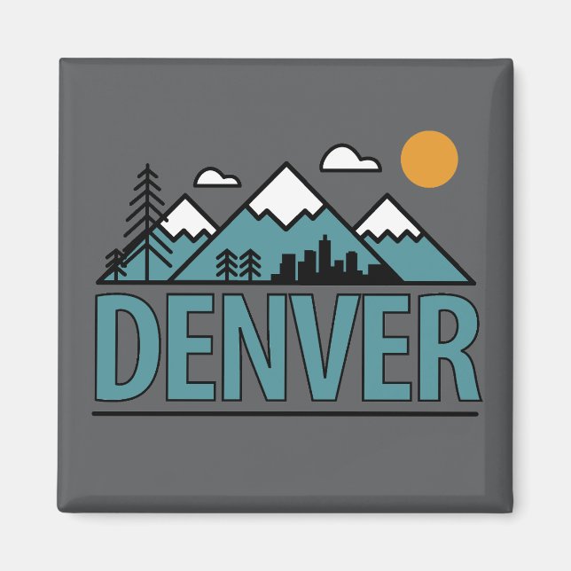 Denver Colorado Magnet (Framsidan)