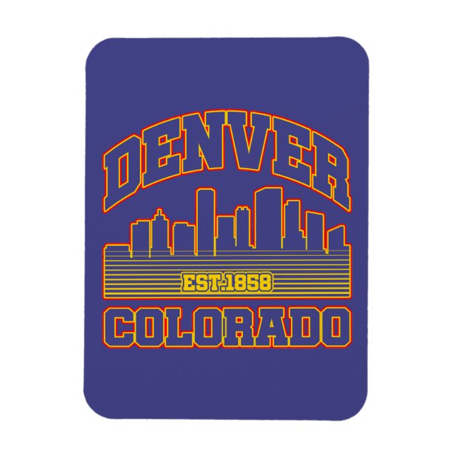 Denver,Colorado Magnet (Vertikal)