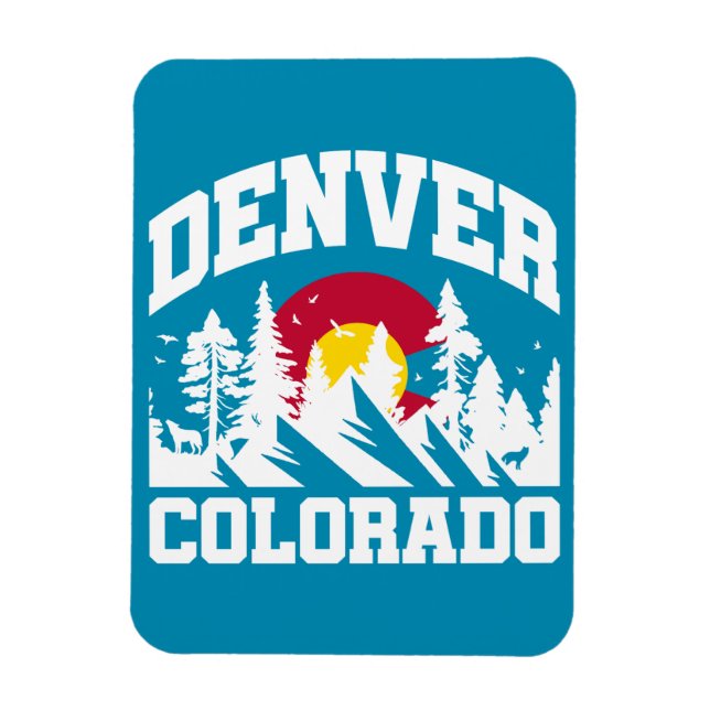 Denver,Colorado Magnet (Vertikal)
