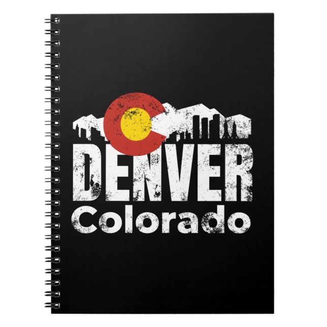 Denver Colorado Mountains Anteckningsbok (Framsidan)