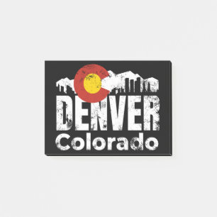 Denver Colorado Mountains Post-it Block
