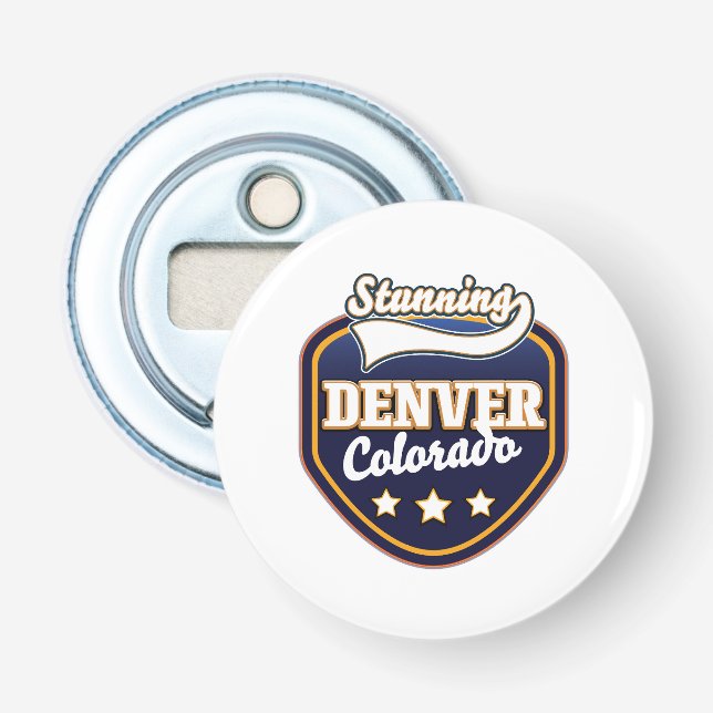 Denver Colorado reslogotyp Flasköppnare (Framsidan)