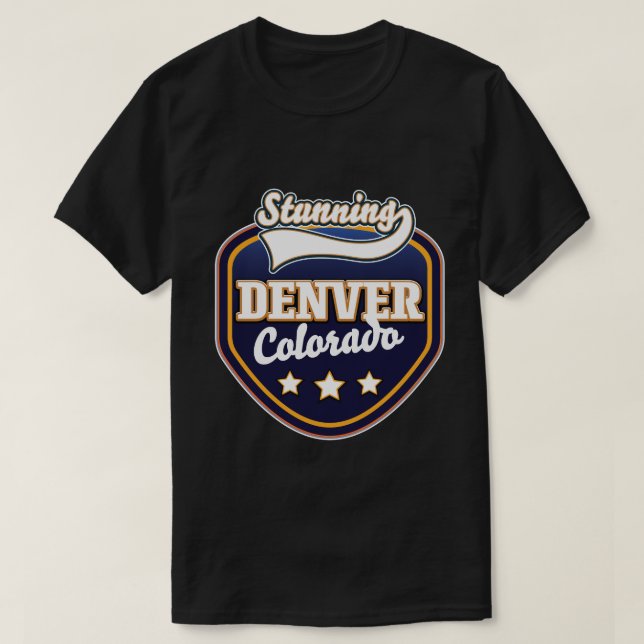 Denver Colorado reslogotyp T Shirt (Design framsida)