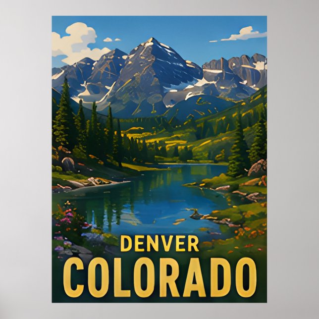 Denver Colorado Respresent Poster (Framsidan)