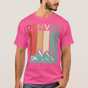 Denver Colorado Rocky Mountain Retro Vintage Hikin T Shirt