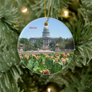 Denver Colorado Scenia-julprydnad Julgransprydnad Keramik