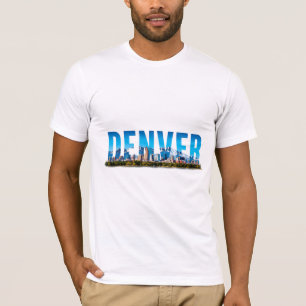 Denver Colorado Siluett Berg Resa Minnen T Shirt
