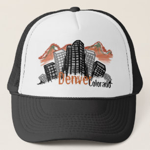 Denver Colorado Skyline hat Keps