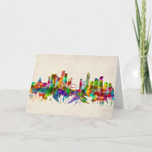 Denver Colorado Skyline Helgkort