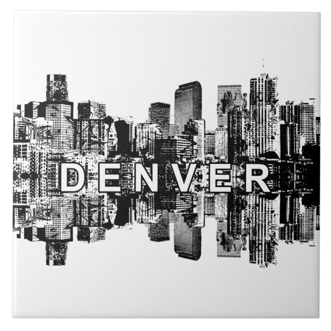 Denver, Colorado skyline Kakelplatta (Framsidan)
