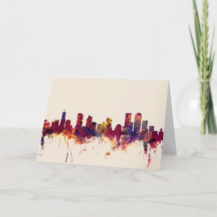 Denver Colorado Skyline Kort
