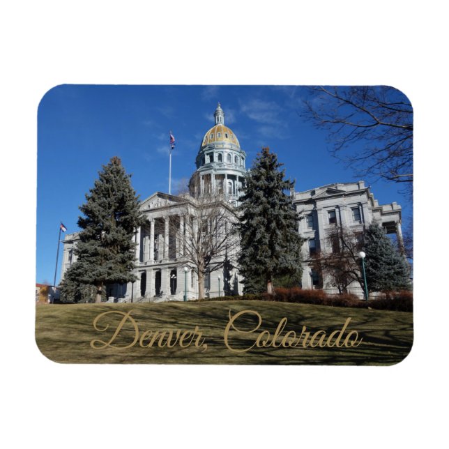 Denver, Colorado, State Capitol Building Magnet (Horisontell)