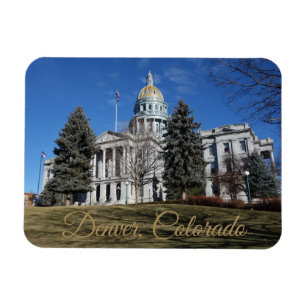 Denver, Colorado, State Capitol-byggnaden Magnet