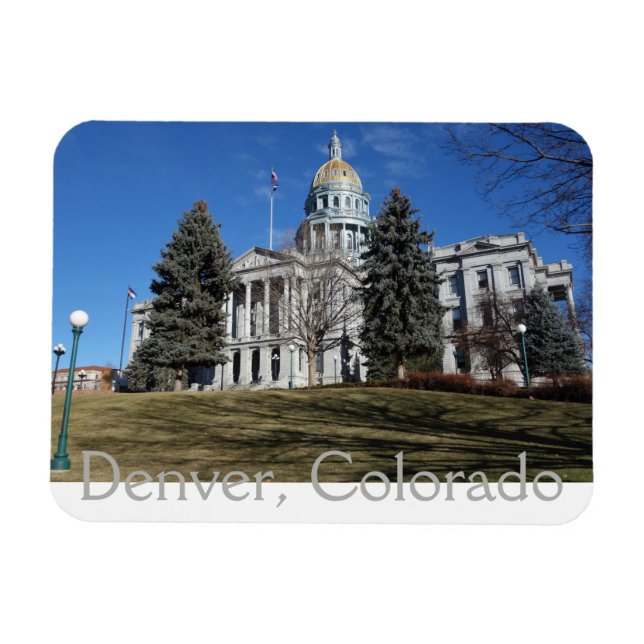Denver, Colorado, Staten Huvudstad Byggande Magnet (Horisontell)