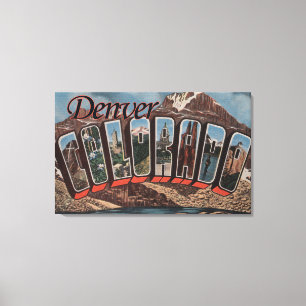 Denver, Colorado - Stora Brev Scenes Canvastryck