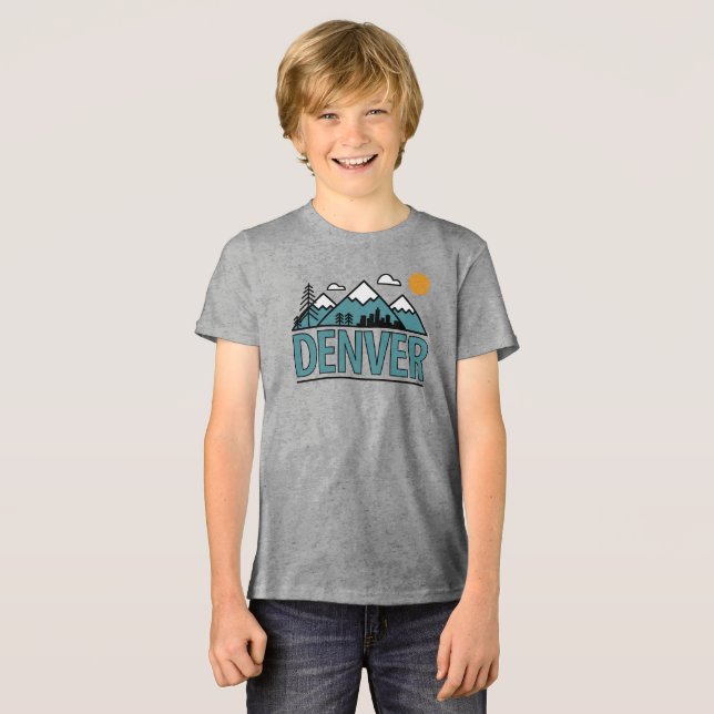 Denver Colorado T Shirt (Framsida Full)