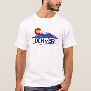 Denver Colorado trä berg skjorta T Shirt