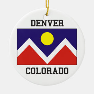 Denver Colorado USA Julgransprydnad Keramik