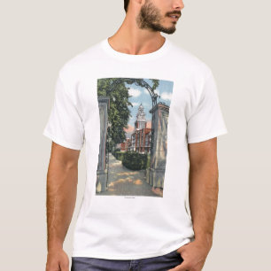 Denver Colorado - utsikt av den östliga högstadi T-shirt