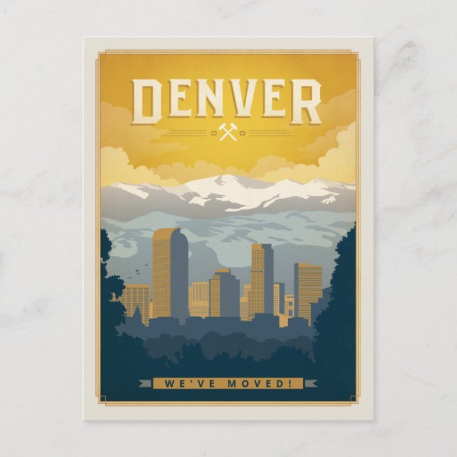 Denver, Colorado | Vi har flyttat! Vykort (Framsida)