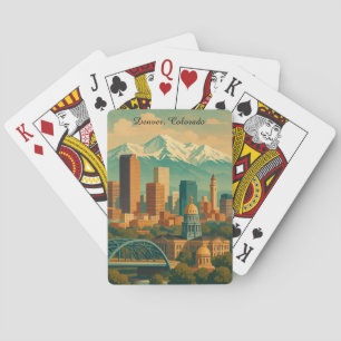 Denver Colorado Vintage resor Art-utskrift Casinokort