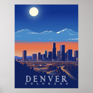 Denver, Colorado Vintage resor Poster