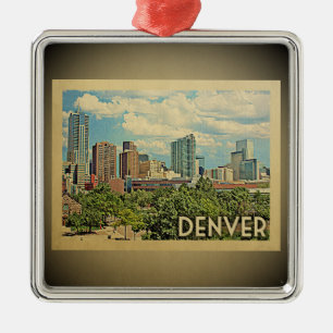 Denver Colorado vintage resorprydnad Julgransprydnad Metall