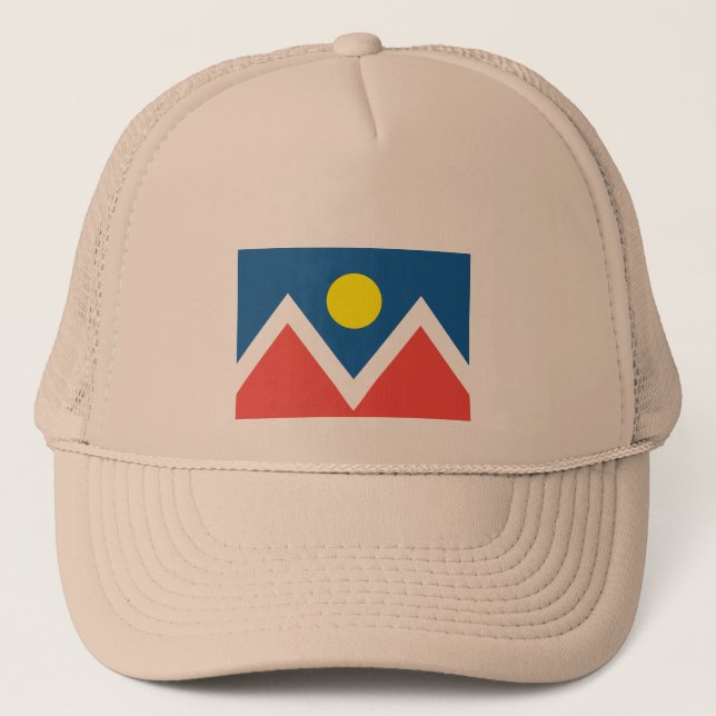 Denver flagga stad truckerkeps (Framsida)