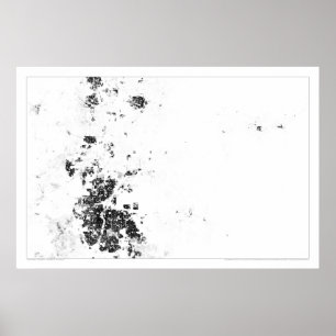 Denver folkräkning Dotmap Poster