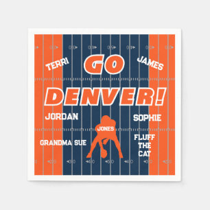 Denver Football Family Pappersservett