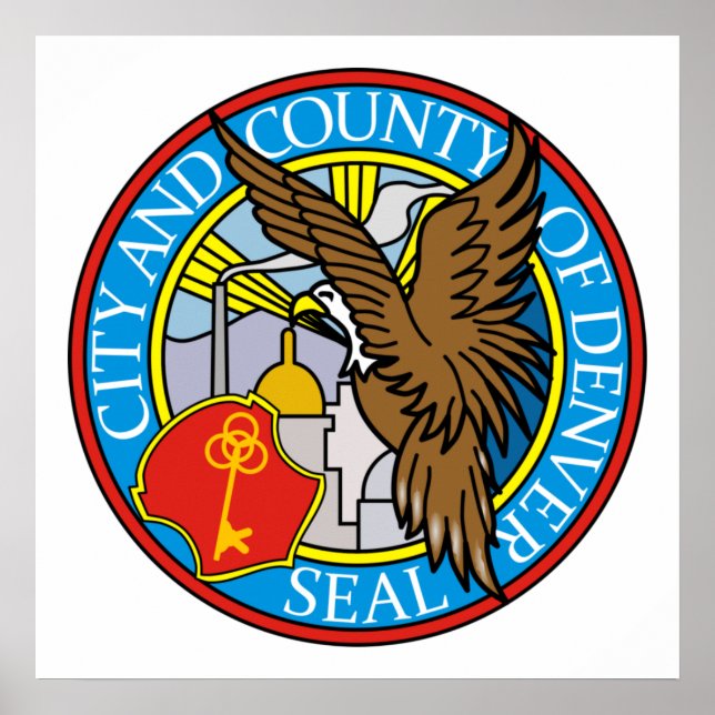 Denver-förseglingen, Colorado Poster (Framsidan)