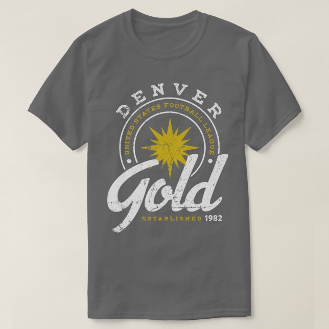 Denver Guld T Shirt (Design framsida)