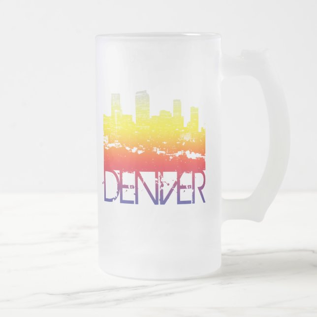 Denver horisont frostat ölglas (Höger)