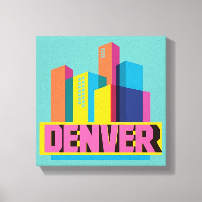 Denver In Design Canvastryck (Framsida)