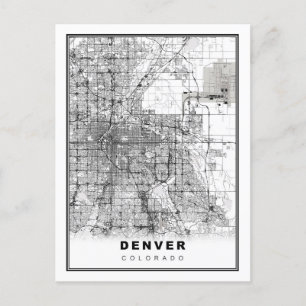 Denver Karta Vykort