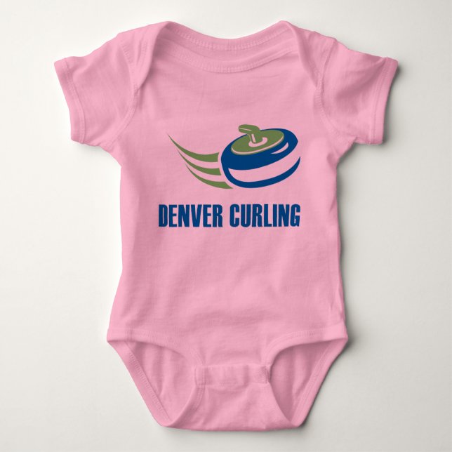 Denver krullande babybära tee (Framsida)