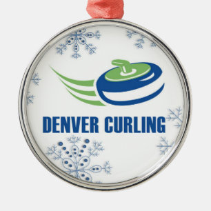 Denver krullande Snowflake Julgransprydnad Metall