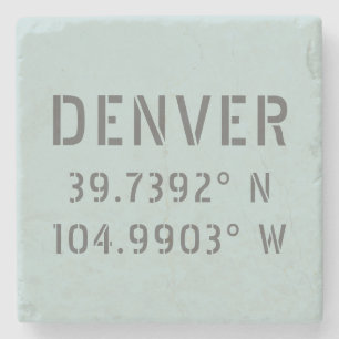 Denver Latitude Longitud Stenunderlägg