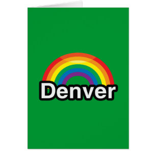 DENVER LGBT PRIDEREGNBÅGE HÄLSNINGSKORT