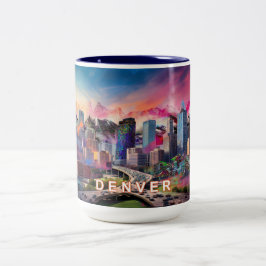 Denver Mile High City Två-Tonad Mugg