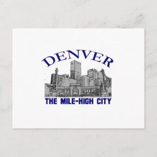 Denver, Mile-High City Vykort