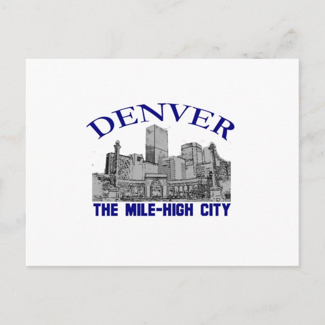 Denver, Mile-High City Vykort (Framsida)