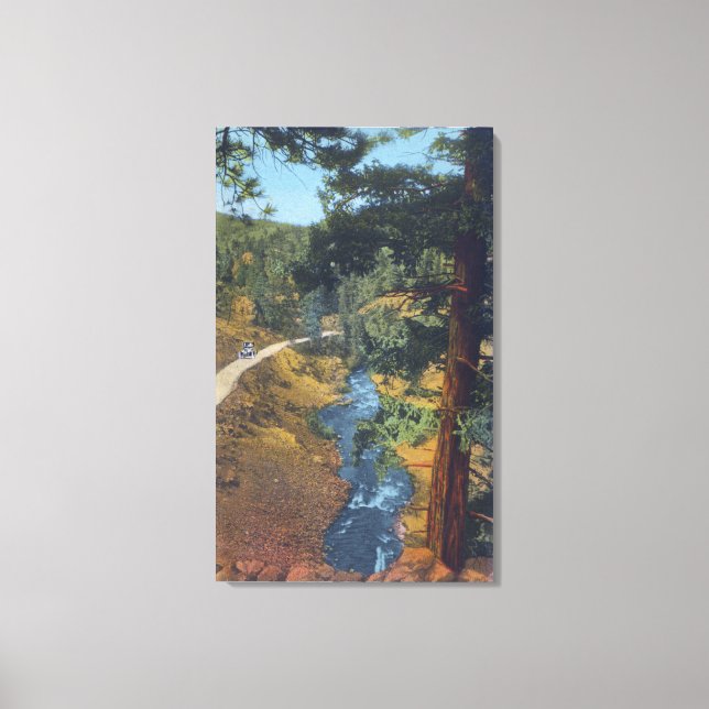 Denver Mountain Park, CO - Bear Bäck Canyon Canvastryck (Framsida)