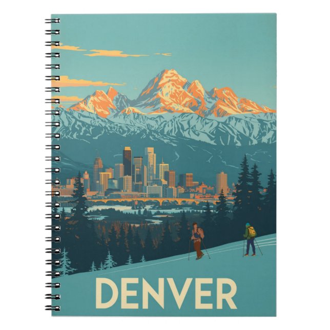 Denver Mountain Travel Anteckningsbok (Framsidan)