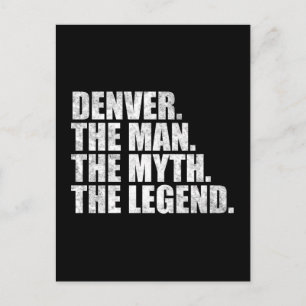 Denver namn, Denver Mannen Myten Legenden Vykort